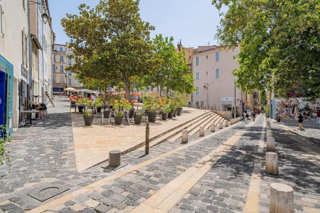 Charmant T2 Au Coeur Du Panier Marseille Kültér fotó